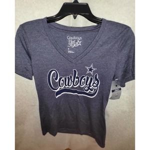 DALLAS COWBOY V-NECK.T-SHIRT SIZE S